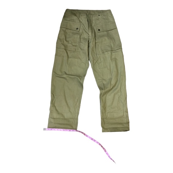 VINTAGE U.S MARINE CORP. OLIVE ULITIY CARGO PANTS Size 36 wool y2k military - Picture 5 of 7